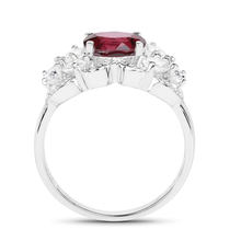 Load image into Gallery viewer, Rhodolite Garnet Cocktail Ring