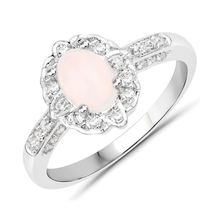 Load image into Gallery viewer, Ethiopian Opal Halo Silver Ring