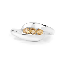 Load image into Gallery viewer, Genuine Citrine Bypass Engagement Ring