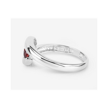 Load image into Gallery viewer, Red Natural Garnet Bypass Ring