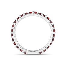 Load image into Gallery viewer, Genuine Garnet Eternity Ring