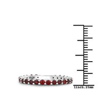 Load image into Gallery viewer, Genuine Garnet Eternity Ring