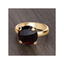 Load image into Gallery viewer, Natural Garnet Engagement Solitaire Ring