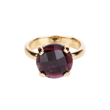 Load image into Gallery viewer, Natural Garnet Engagement Solitaire Ring