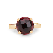 Load image into Gallery viewer, Natural Garnet Engagement Solitaire Ring
