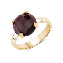 Load image into Gallery viewer, Natural Garnet Engagement Solitaire Ring