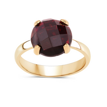 Load image into Gallery viewer, Natural Garnet Engagement Solitaire Ring
