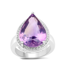 Load image into Gallery viewer, Genuine Lavender Amethyst Statement Ring