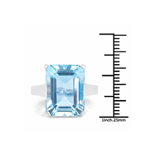 Load image into Gallery viewer, Genuine Blue Topaz Statement Ring