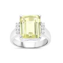 Load image into Gallery viewer, Genuine Lemon Quartz Cocktail Ring