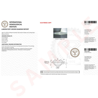 Asscher Cut Loose Lab Grown Diamond Stone VVS2 IGI Certified