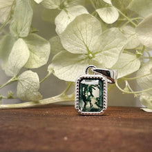 Load image into Gallery viewer, Photo of   Green Moss Agate Pendant