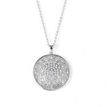 Load image into Gallery viewer, Flower of Life Moissanite Necklace Medallion Pendant Filigree Pendant  - FineColorJewels