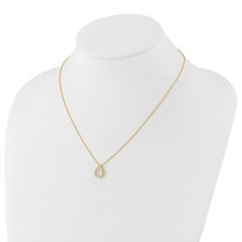 Load image into Gallery viewer, 14K Gold Lab Diamond Open Teardrop Pendant Necklace Fine Color Jewels 14k White Gold, best gift for girls, best gift for women, Christmas gift, Dainty Necklace, dla-dm-discount-all-145099, dla-dm-discount-all-153807, gift for her, Gift for Mom, gift for women, gift from daughter, Jewelry Gift, Lab Grown Diamond, Mother&#39;s Day Gift, New Year gift, Pear Shape Necklace, Valentine&#39;s Day gift, Wedding Jewelry