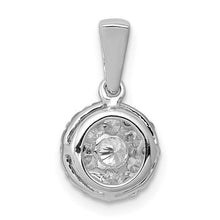 Load image into Gallery viewer, 14K White Gold Lab Grown Diamond Cluster Pendant