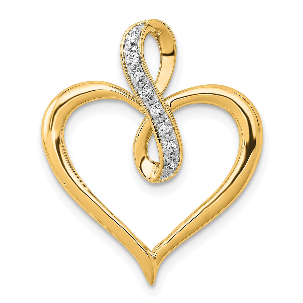 Diamond Infinity Heart Pendant