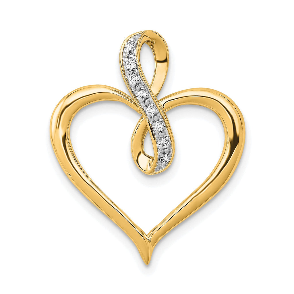 Diamond Infinity Heart Pendant