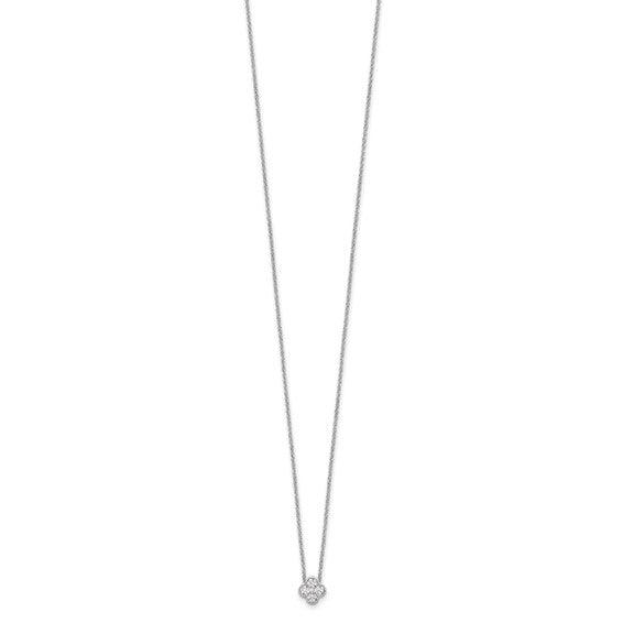 14K White Gold Four Leaf Clover Charm Pendant Fine Color Jewels Birthday gift for her, Bridesmaid Gift for Her, clover pendant, diamond gift for her, diamond necklace, dla-dm-discount-all-153807, Elegant Gift for Her February Birthstone, everyday gift for her, flower necklace, four petal pendant, gift for her, gift for hergift for women, gift for women, Jewelry Gift for her, minimal necklace, Quatrefoil pendant, ring gift for her., Wedding Gift For Her