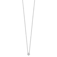 Load image into Gallery viewer, 14K White Gold Four Leaf Clover Charm Pendant Fine Color Jewels Birthday gift for her, Bridesmaid Gift for Her, clover pendant, diamond gift for her, diamond necklace, dla-dm-discount-all-153807, Elegant Gift for Her February Birthstone, everyday gift for her, flower necklace, four petal pendant, gift for her, gift for hergift for women, gift for women, Jewelry Gift for her, minimal necklace, Quatrefoil pendant, ring gift for her., Wedding Gift For Her