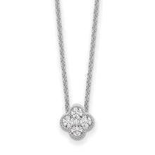 Load image into Gallery viewer, 14K White Gold Four Leaf Clover Charm Pendant Fine Color Jewels Birthday gift for her, Bridesmaid Gift for Her, clover pendant, diamond gift for her, diamond necklace, dla-dm-discount-all-153807, Elegant Gift for Her February Birthstone, everyday gift for her, flower necklace, four petal pendant, gift for her, gift for hergift for women, gift for women, Jewelry Gift for her, minimal necklace, Quatrefoil pendant, ring gift for her., Wedding Gift For Her