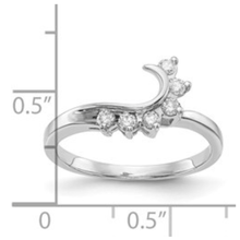 Load image into Gallery viewer, 14K White Gold Lab Grown Diamond Ring Fine Color Jewels 14k White Gold, best gift for girls, best gift for women, Bridal Ring, Christmas gift, Diamond Ring, Diamond Wrap Ring, dla-dm-discount-all-153807, Enhancer Guard Ring, gift for her, Gift for Mom, gift for women, gift from daughter, Jewelry Gift, Lab Grown Diamond, New Year gift, Valentine&#39;s Day gift, Wedding Band Ring