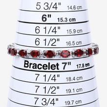 Load image into Gallery viewer, Natural Garnet Tennis Bracelet