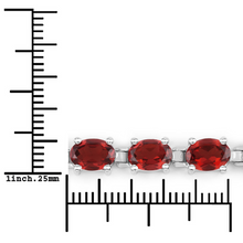 Load image into Gallery viewer, Natural Garnet Tennis Bracelet