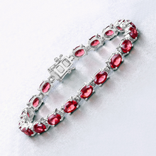 Load image into Gallery viewer, Natural Garnet Tennis Bracelet