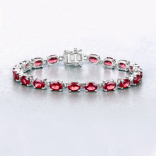 Load image into Gallery viewer, Natural Garnet Tennis Bracelet