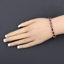 Load image into Gallery viewer, Natural Garnet Tennis Bracelet