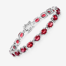 Load image into Gallery viewer, Natural Garnet Tennis Bracelet