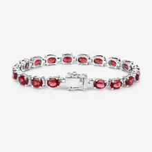 Load image into Gallery viewer, Natural Garnet Tennis Bracelet