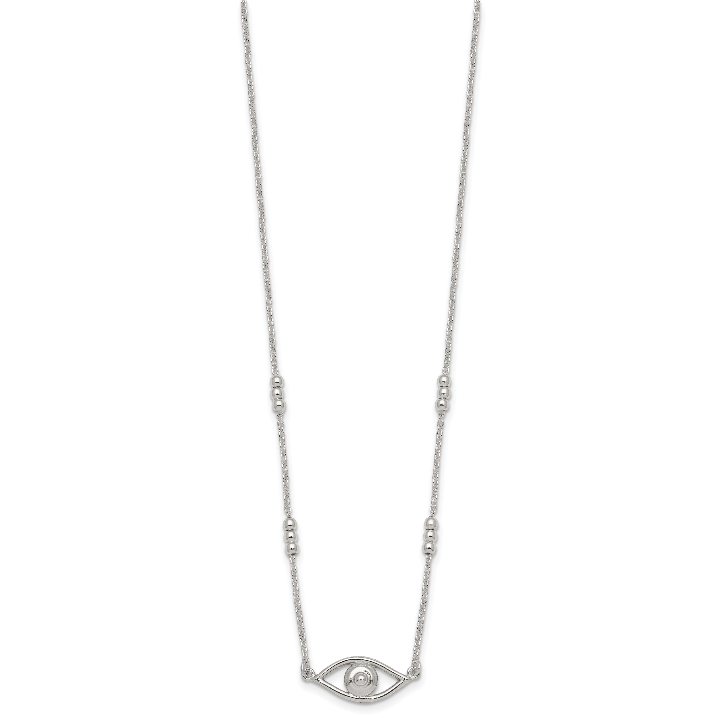Silver Evil Eye Necklace