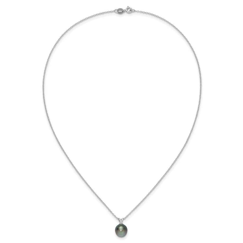 Black Teardrop Tahitian Pearl Necklace