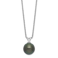 Load image into Gallery viewer, Black Teardrop Tahitian Pearl Necklace