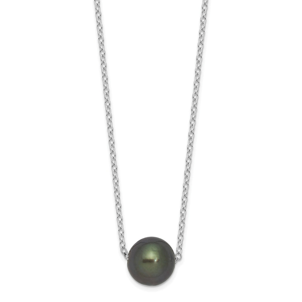 Black Cultured Tahitian Pearl Necklace