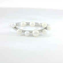 Load image into Gallery viewer, Pearl Cluster Ring Fine Color Jewels $50 &amp; Under, 5, 6, 7, 8, 925 Sterling Silver, dla-dm-discount-all-143240, dla-dm-discount-all-154898, Fashion, Round, sale, White