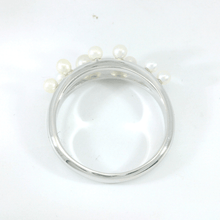 Load image into Gallery viewer, Pearl Cluster Ring Fine Color Jewels $50 &amp; Under, 5, 6, 7, 8, 925 Sterling Silver, dla-dm-discount-all-143240, dla-dm-discount-all-154898, Fashion, Round, sale, White