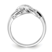 Load image into Gallery viewer, 14k Gold Diamond Infinity Ring Fine Color Jewels 10k Gold Infinity ring, gold infinity ring, infinity ring, QG