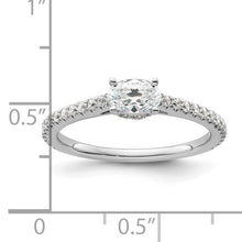 Load image into Gallery viewer, Lab Grown Diamond East-West Oval Engagement Ring