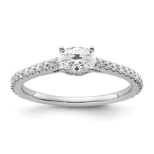 Load image into Gallery viewer, Lab Grown Diamond East-West Oval Engagement Ring