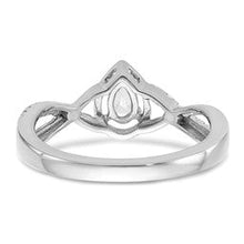 Load image into Gallery viewer, 14k White Gold Pear Diamond Engagement Ring