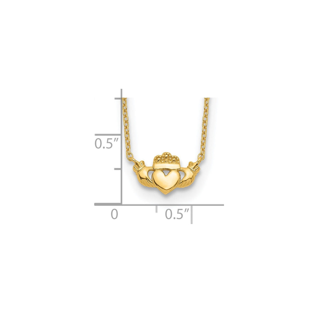 14k Gold Claddagh Necklace Fine Color Jewels 14k gold claddagh necklace, claddagh necklace, claddagh necklace yellow gold, claddagh pendant, claddagh pendant gold, claddagh pendant gold claddagh gold necklace, gold claddagh cross necklace, gold claddagh necklace, irish claddagh necklace, irish claddagh necklace gold, QG