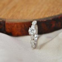 Load image into Gallery viewer, Moissanite Round Solitaire Ring - FineColorJewels