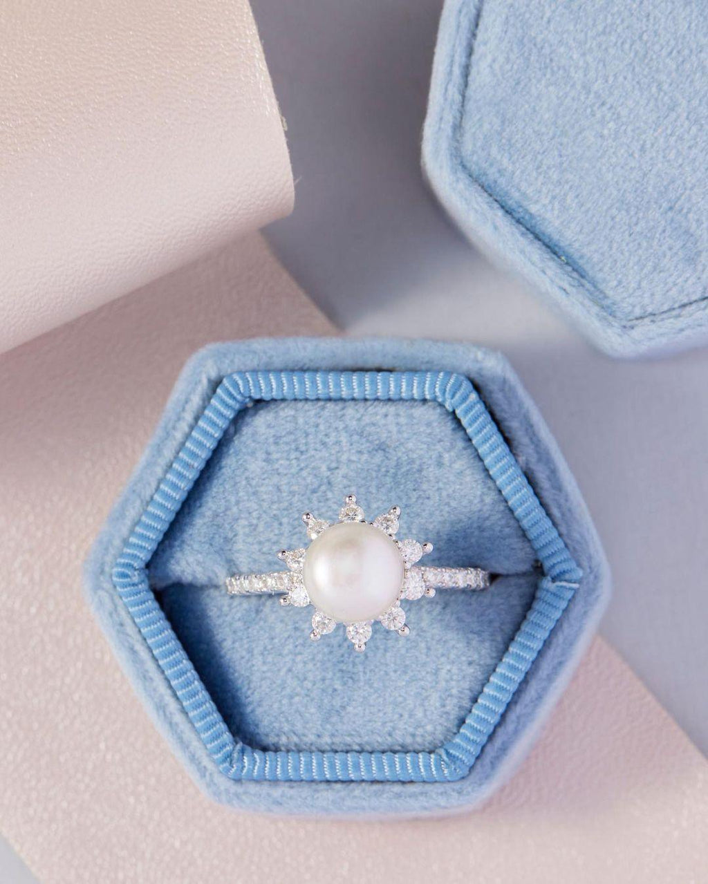 Pearl Statement Ring - FineColorJewels