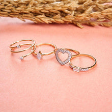 Load image into Gallery viewer, Diamond Baguette Engagement 10kt Rose Gold Ring - FineColorJewels