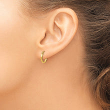 Load image into Gallery viewer, Twisted 14k Gold Hoop Earrings