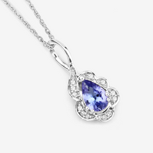Load image into Gallery viewer, 14K Gold Tanzanite and Diamond Necklace