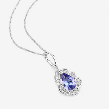 Load image into Gallery viewer, 14K Gold Tanzanite and Diamond Necklace