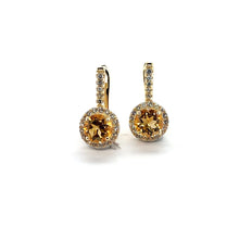 Load image into Gallery viewer, Yellow Natural Citrine Sterling Silver Earrings